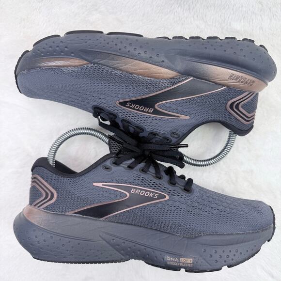 BROOKS WOMEN Brooks Glycerin 21 Womens Running Shoes Ebony Black Taupe Size 7 B Neutral